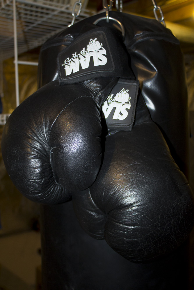 Century Punching Bag with Boxing Gloves