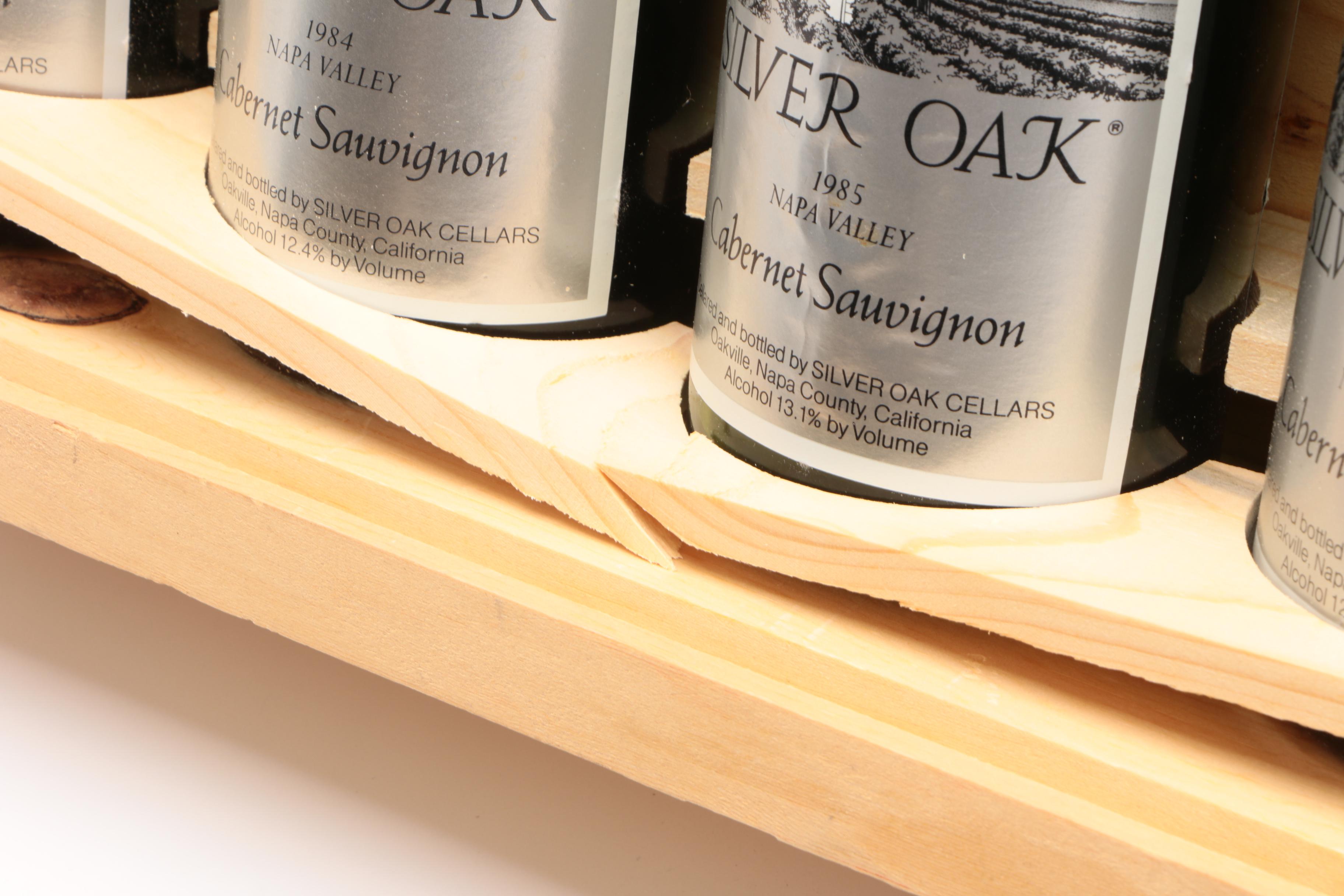 Napa Valley 1983-1988 Silver Oak Cellers Collectors Edition Wine Bottles