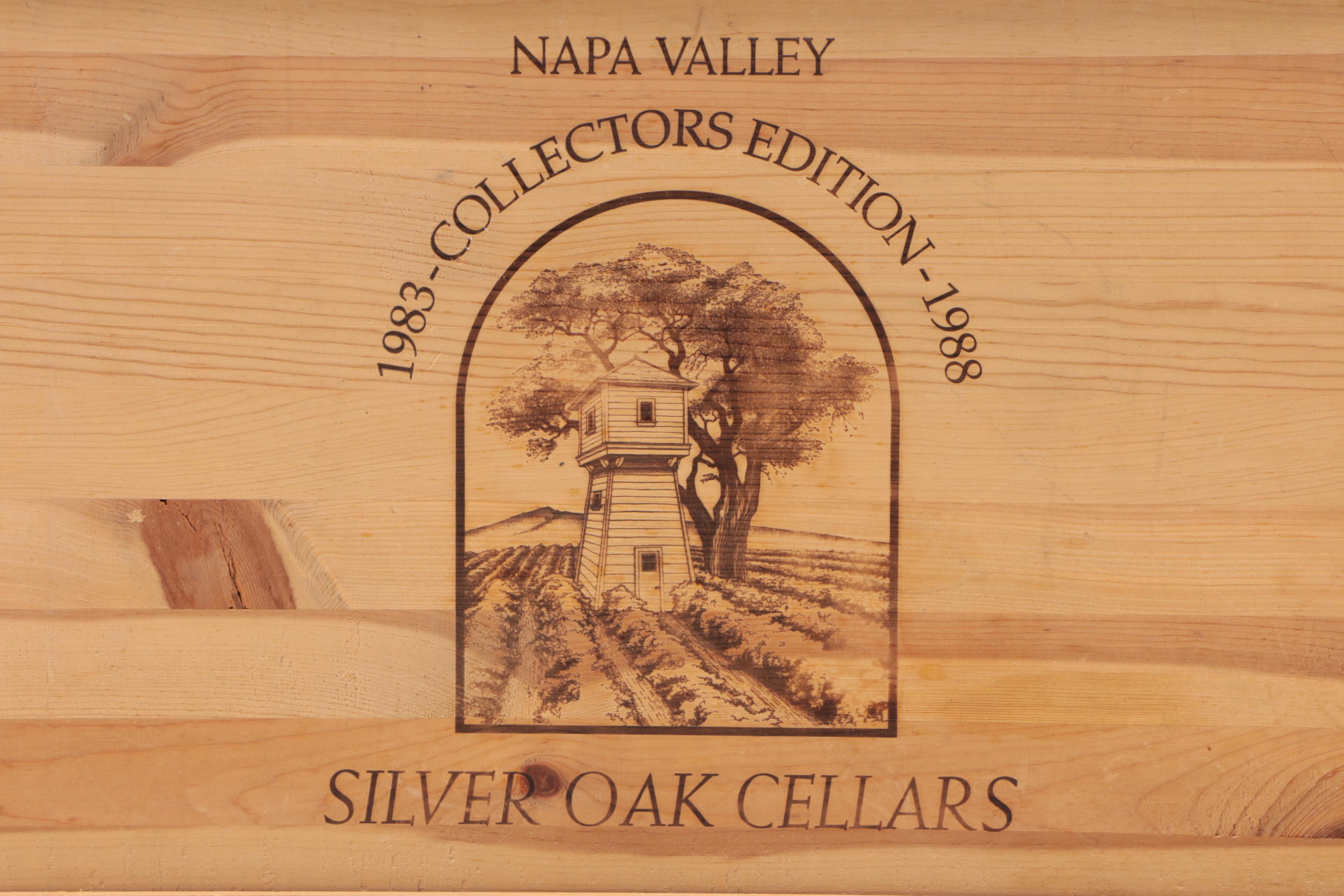 Napa Valley 1983-1988 Silver Oak Cellers Collectors Edition Wine Bottles