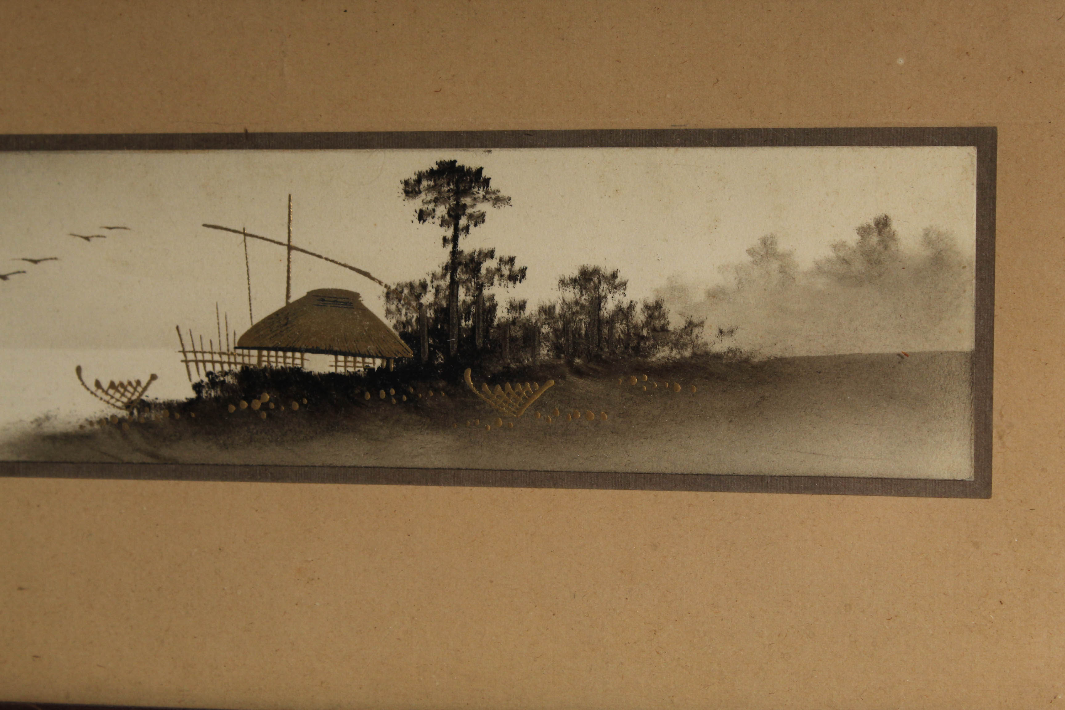 Vintage Japanese Hand Embellished Lithograph