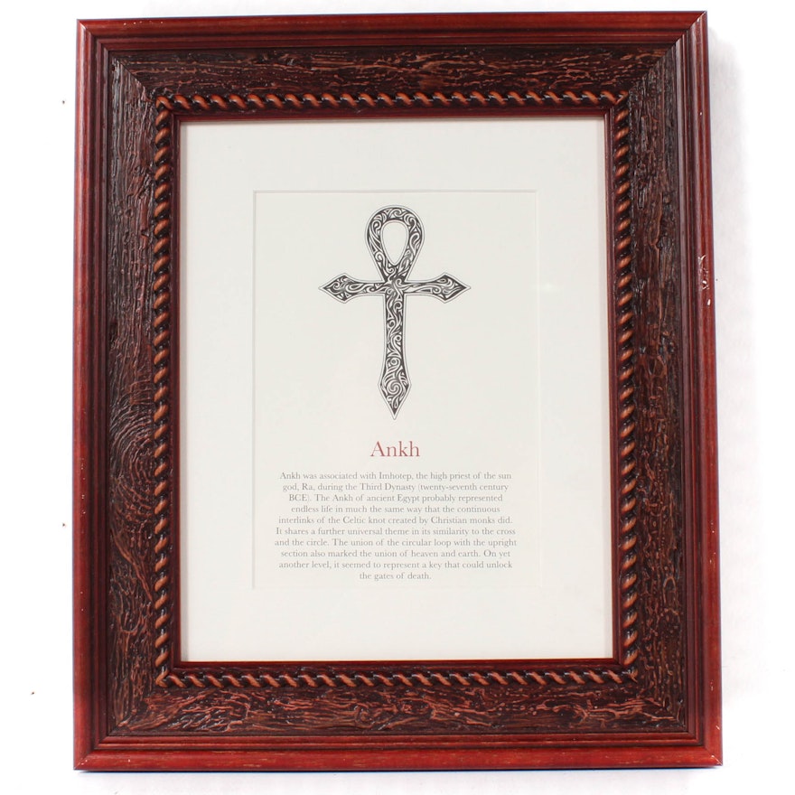 Offset Print "Ankh" from Jack Watkins "Tattoos: Symbols and Meanings"