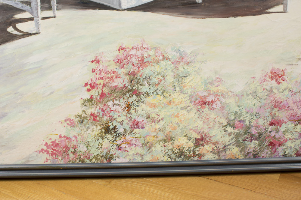 Tunglee Oil Painting of Garden Patio