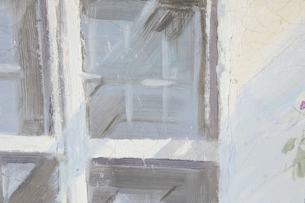 Tunglee Oil Painting of Garden Patio