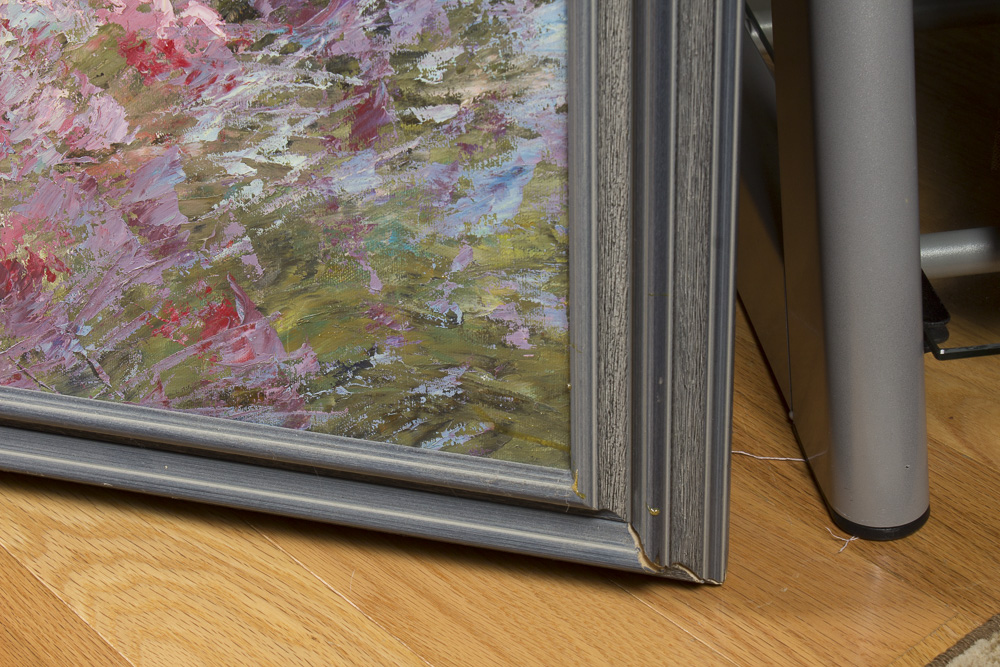 Tunglee Oil Painting of Garden Patio