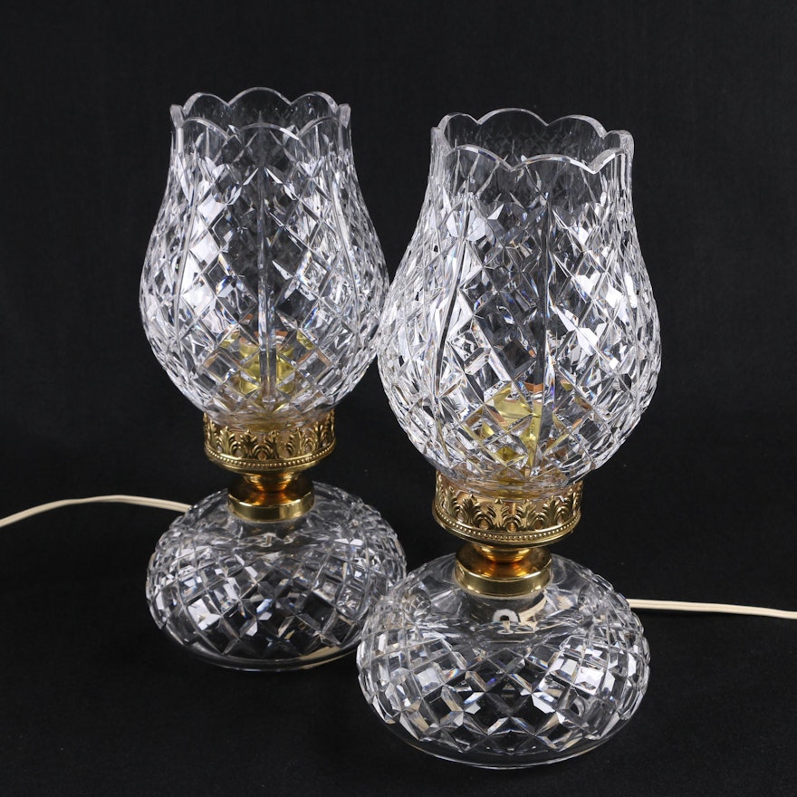Waterford Crystal Hurricane Lamps