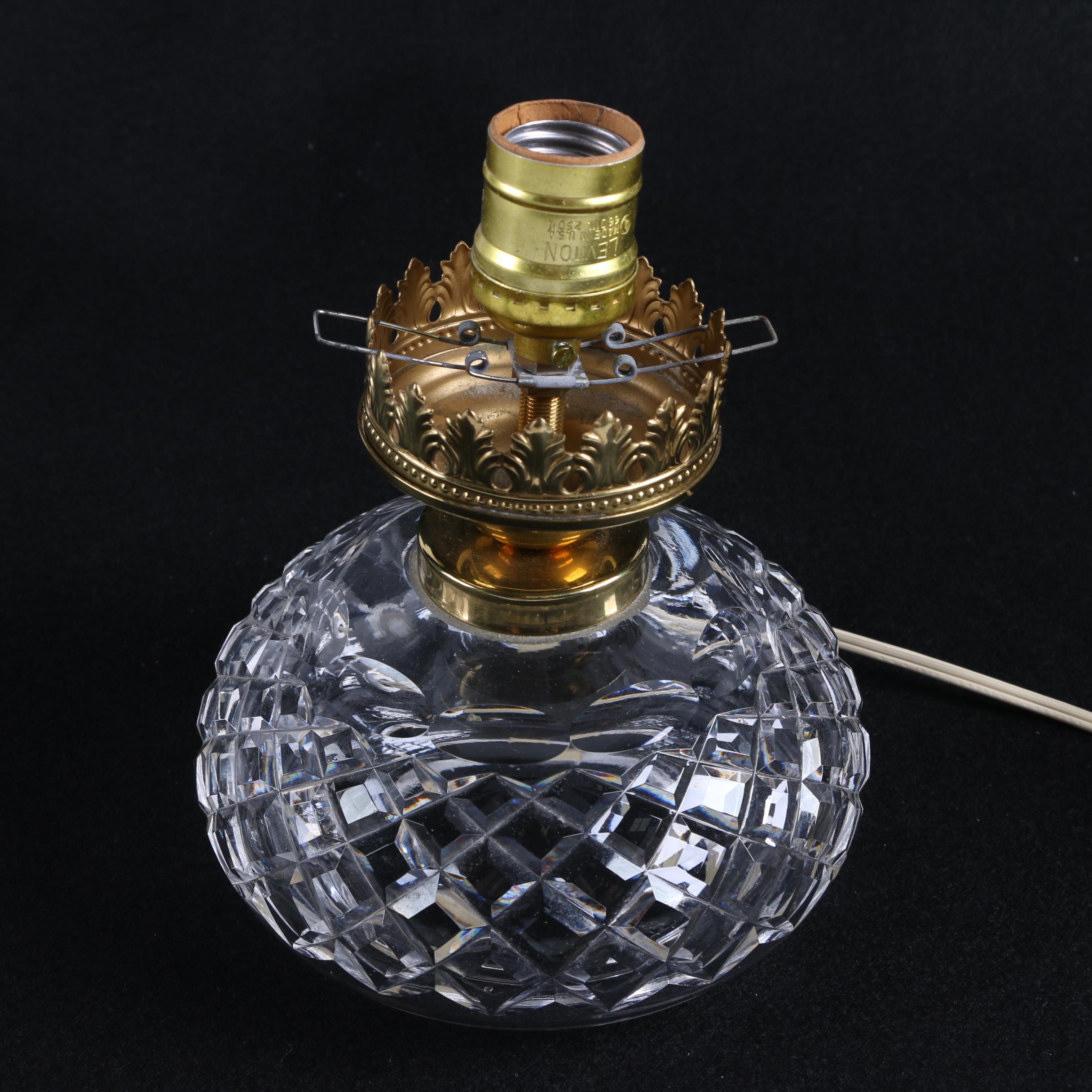 Waterford Crystal Hurricane Lamps