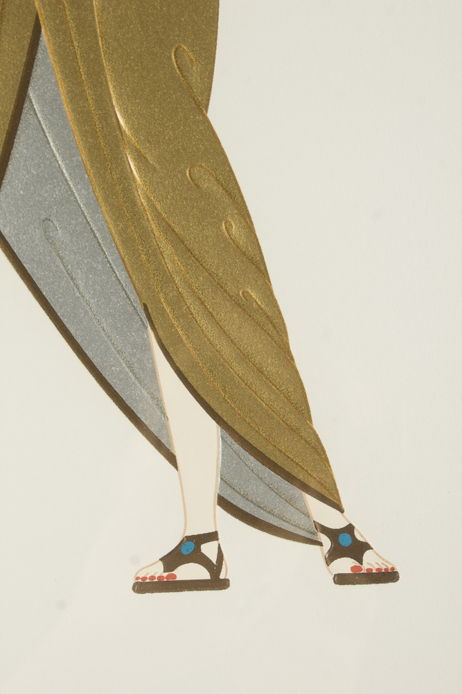 Erte Embossed Serigraph "Sisters"