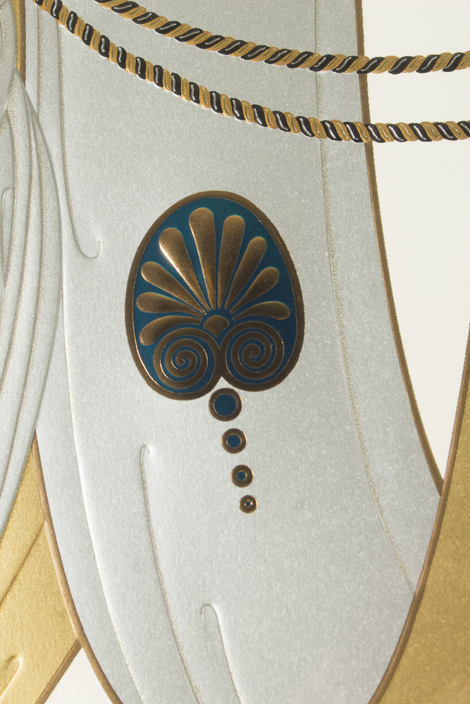 Erte Embossed Serigraph "Sisters"