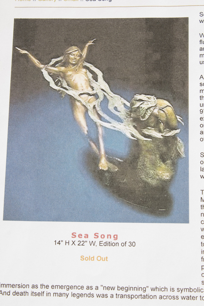 John Soderberg Bronze Sculpture "Sea Song"