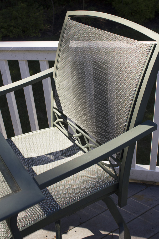 Agio Glass Top Metal Patio Table with Chairs