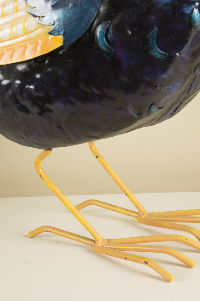 Metal Rooster Figure