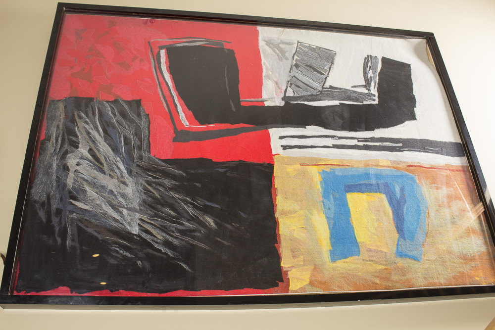 Calman Shemi Handmade Textile Painting "Eagle # 2"