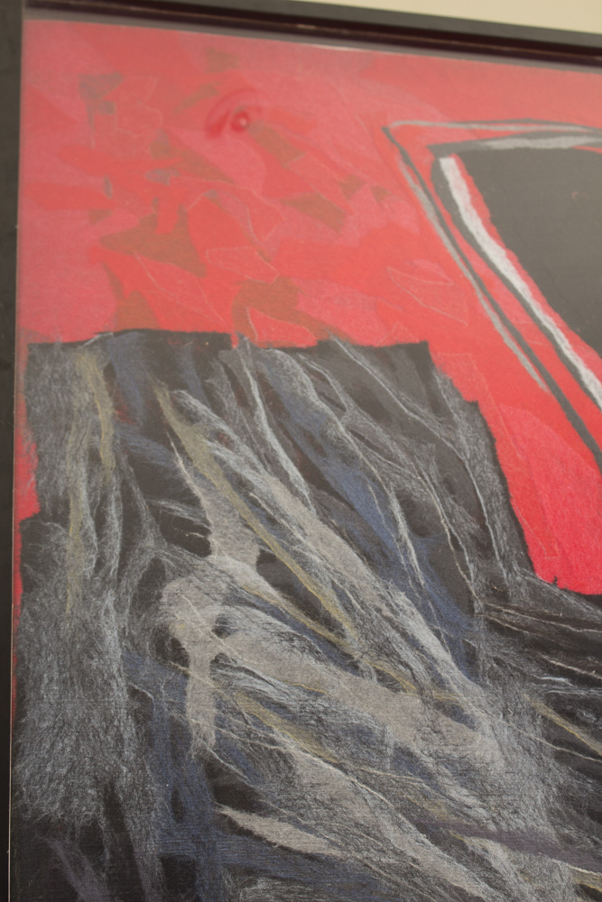 Calman Shemi Handmade Textile Painting "Eagle # 2"