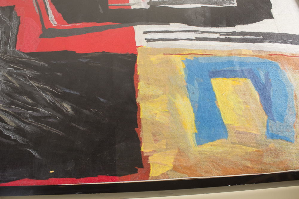 Calman Shemi Handmade Textile Painting "Eagle # 2"