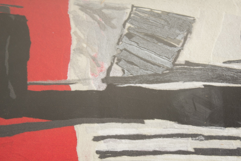 Calman Shemi Handmade Textile Painting "Eagle # 2"