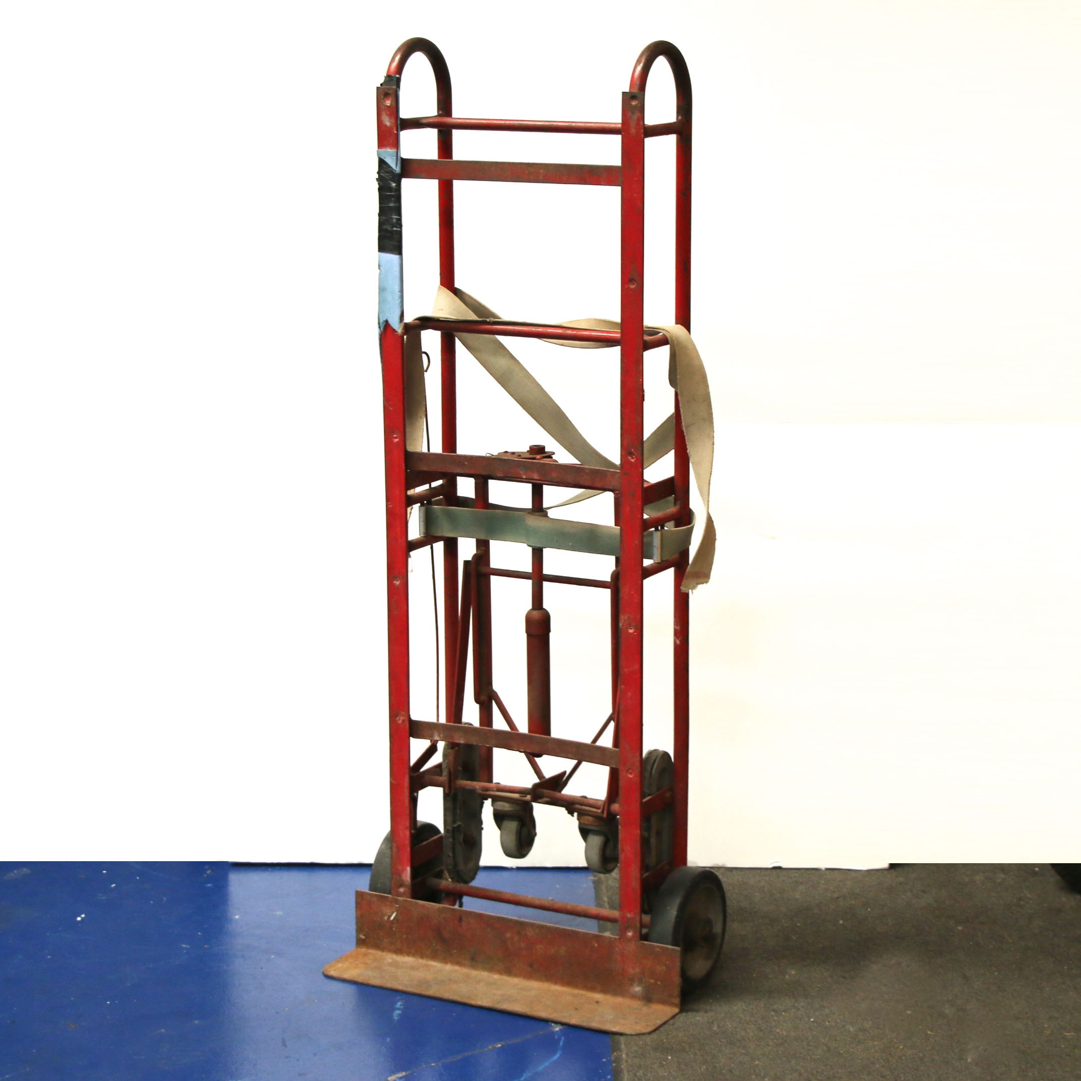 Vintage Red Metal "The Escort" Furniture Dolly by Stevens Appliance Truck Co