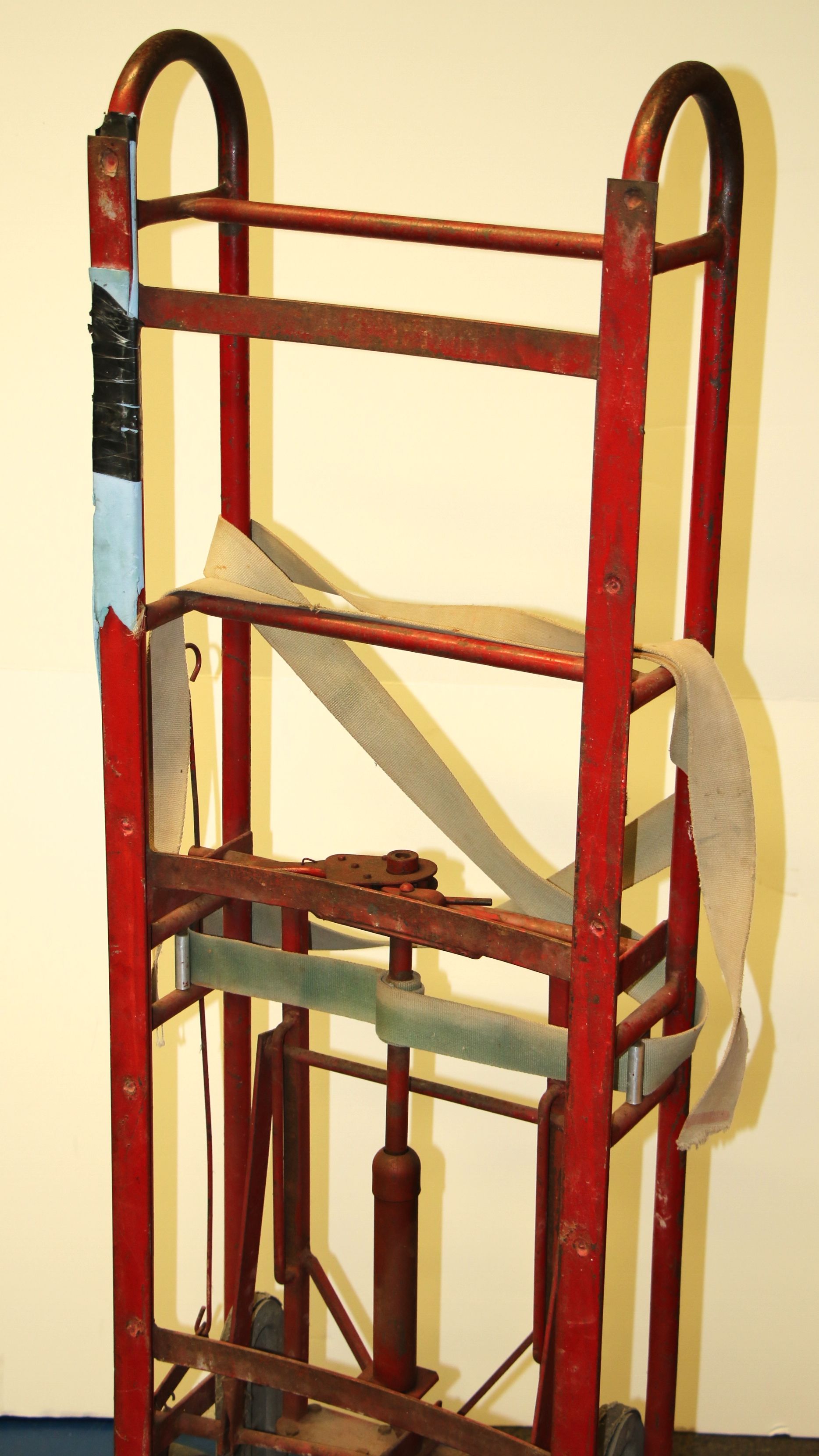 Vintage Red Metal "The Escort" Furniture Dolly by Stevens Appliance Truck Co