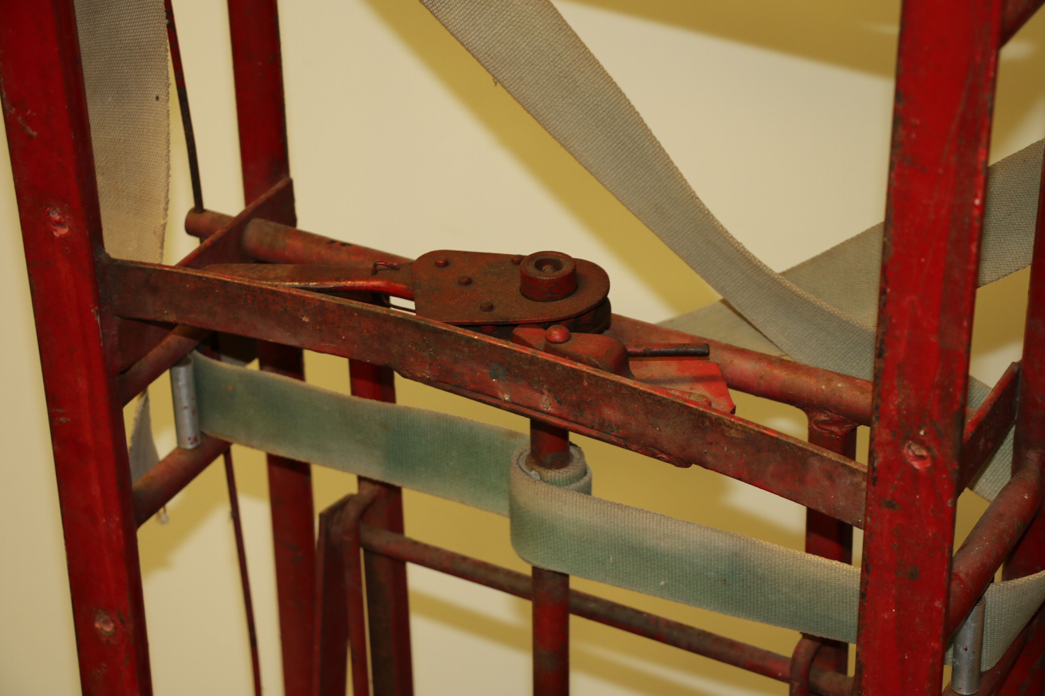 Vintage Red Metal "The Escort" Furniture Dolly by Stevens Appliance Truck Co