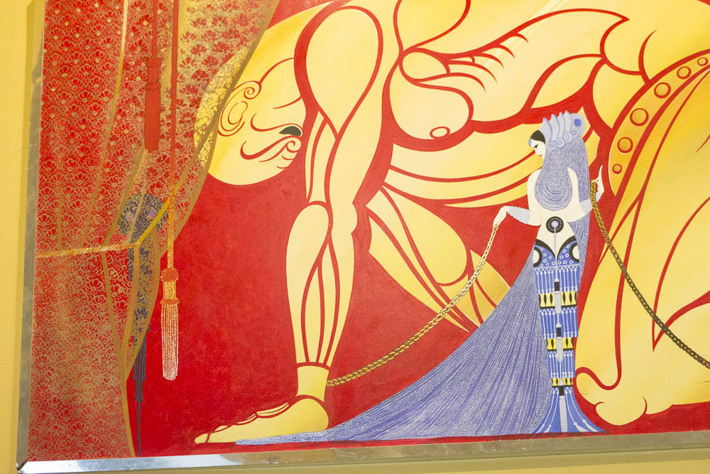 Petrovsky Oil Painting on Panel After Erté "Samson and Delilah"