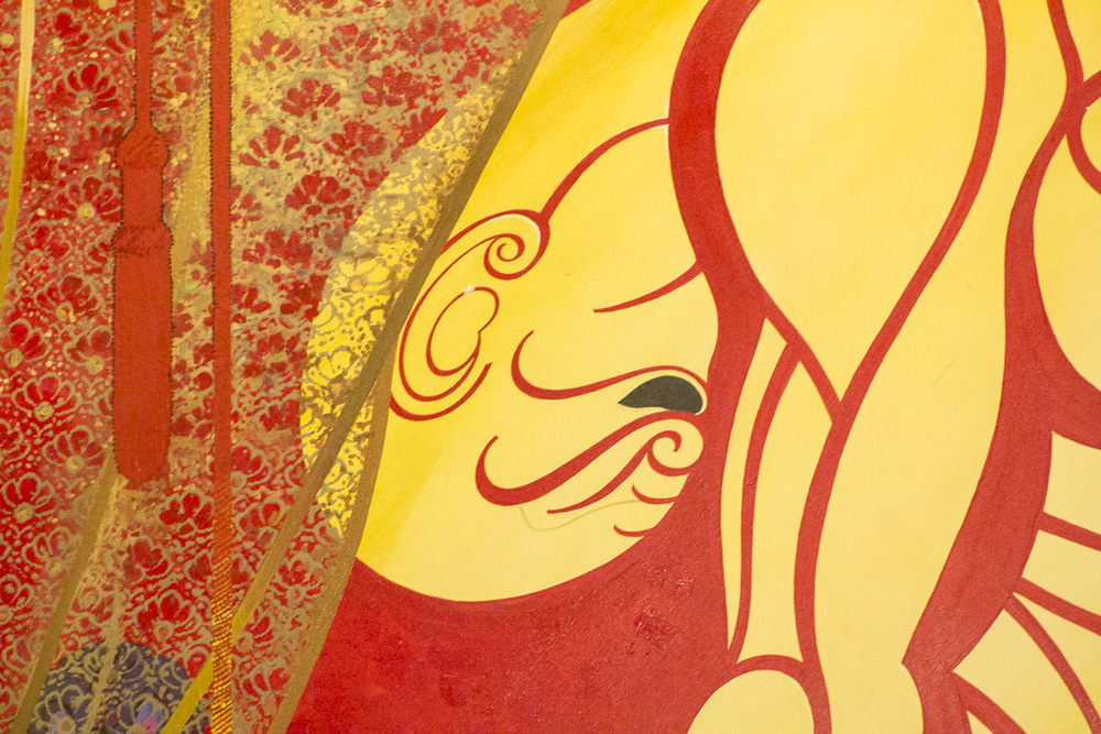 Petrovsky Oil Painting on Panel After Erté "Samson and Delilah"