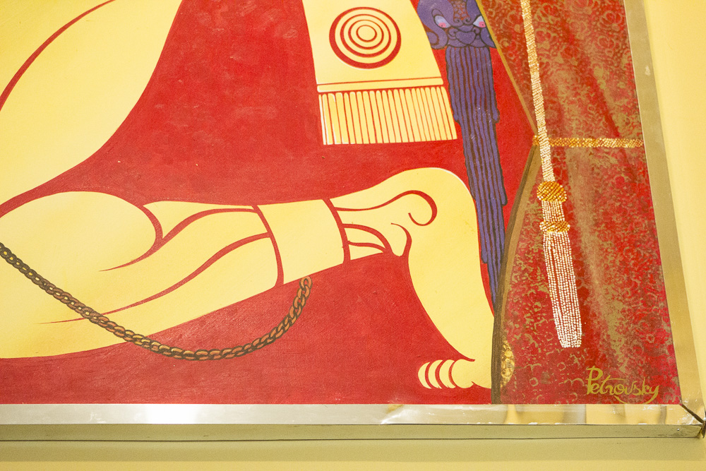 Petrovsky Oil Painting on Panel After Erté "Samson and Delilah"