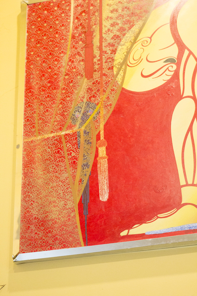 Petrovsky Oil Painting on Panel After Erté "Samson and Delilah"