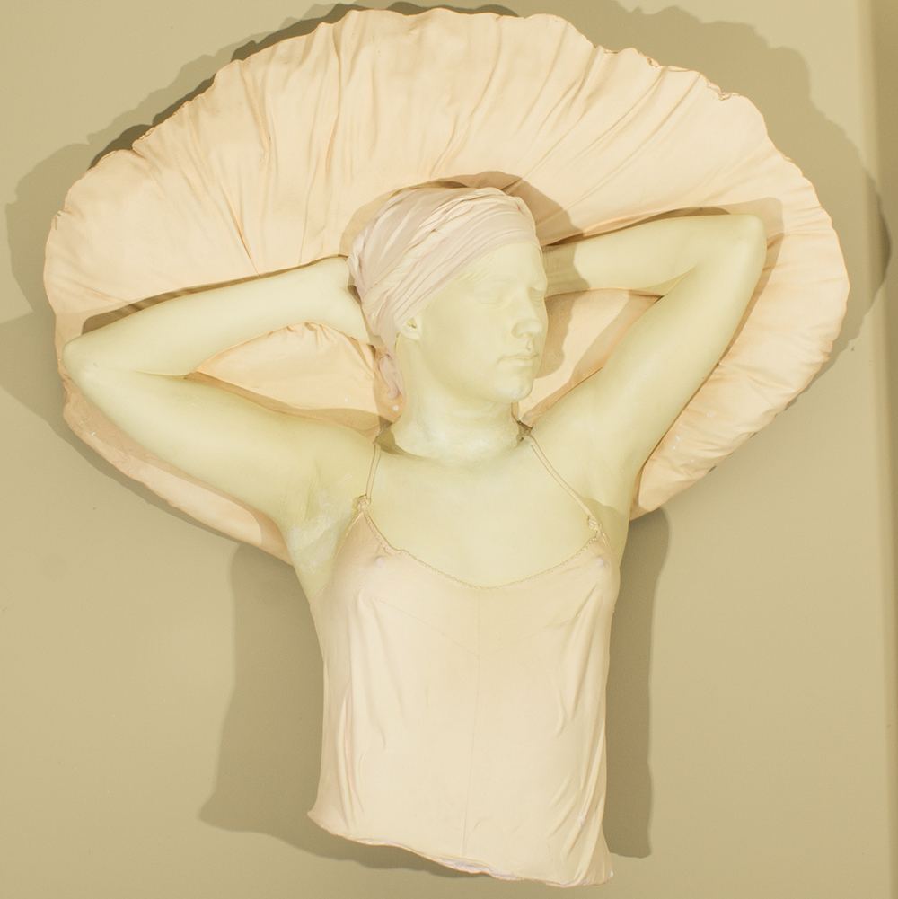 Marc Sijan Acrylic and Plaster Sculpture "Hands Over Head"