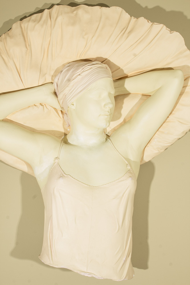 Marc Sijan Acrylic and Plaster Sculpture "Hands Over Head"