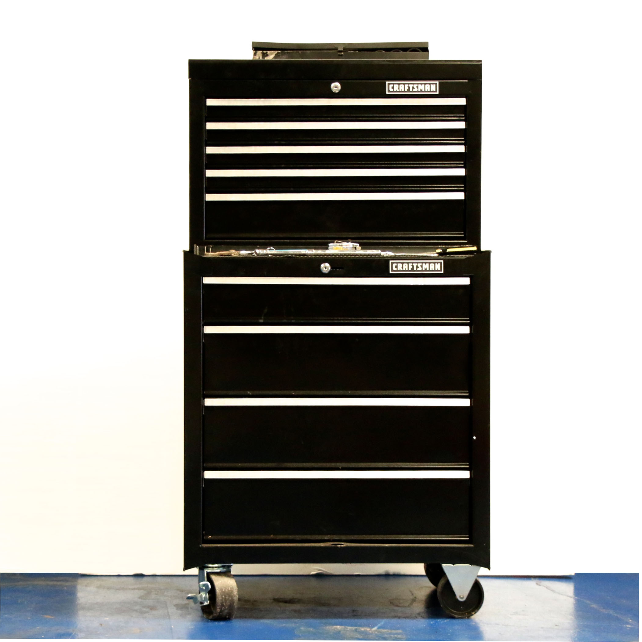 Craftsman Chest on Chest Rolling Toll Case with Tools