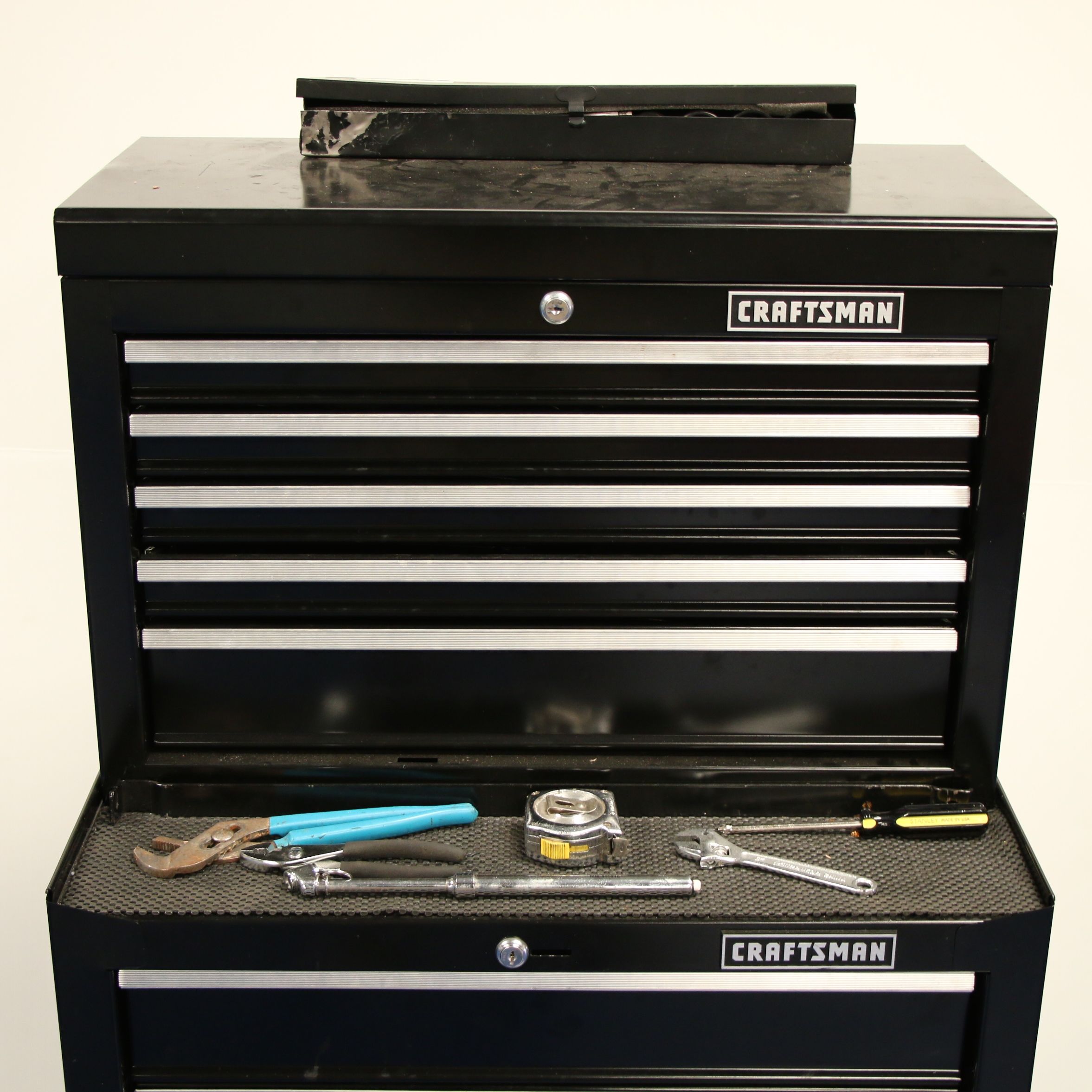 Craftsman Chest on Chest Rolling Toll Case with Tools
