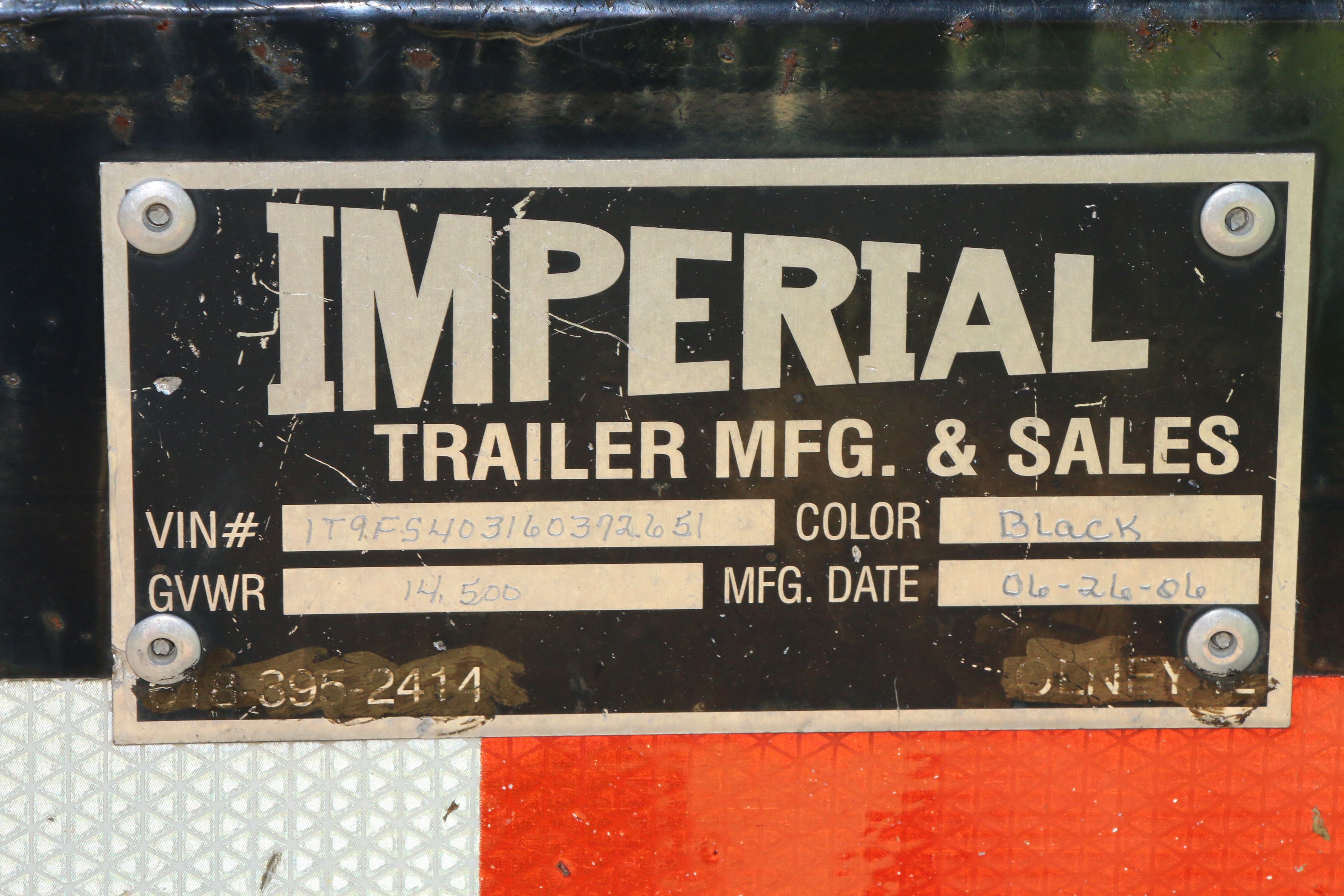 2006 Imperial 40' Bumper Pull Tri-Axle Double Car Hauler