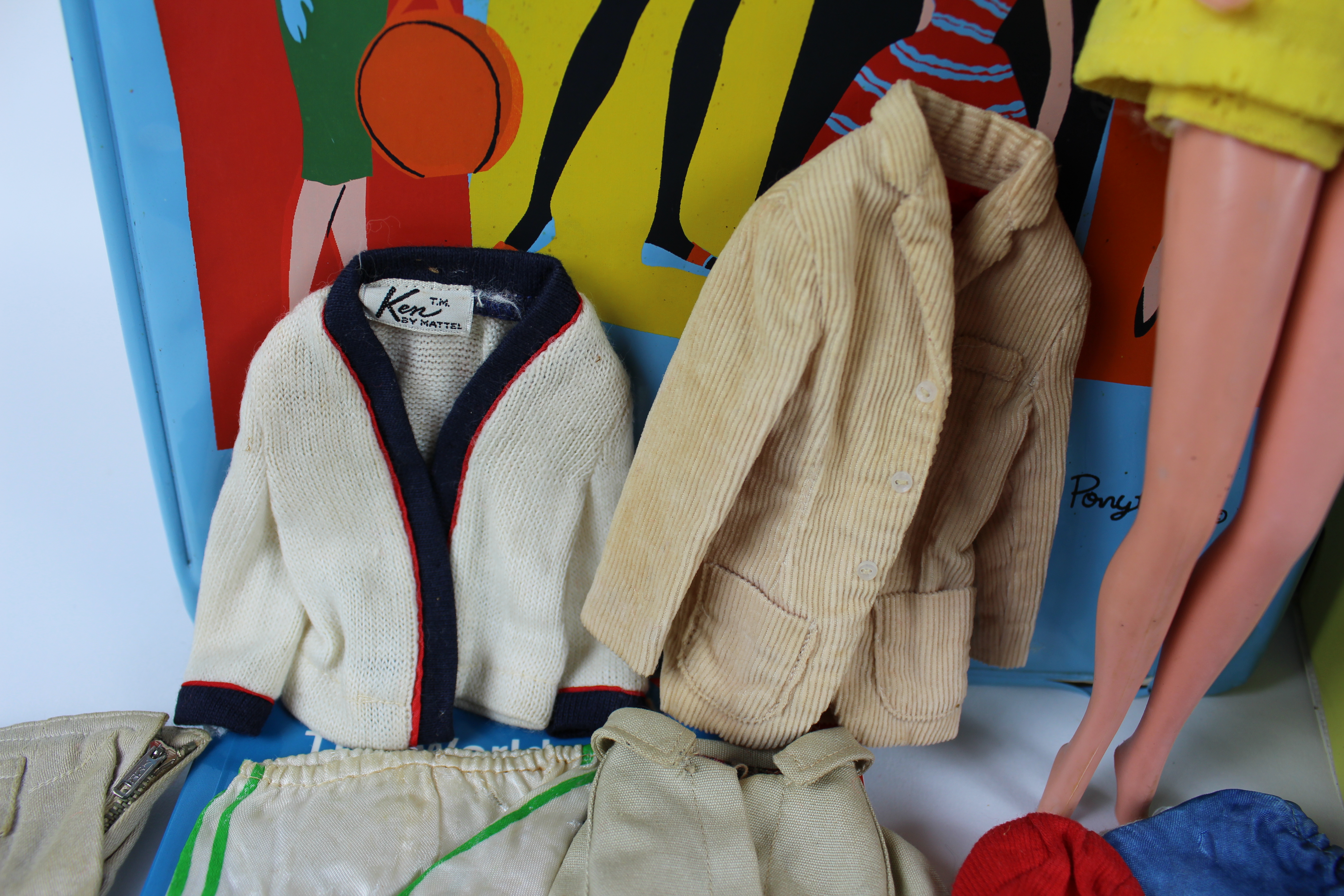 Original Mattel 1960 Ken Doll, Clothes, Doll Case and More