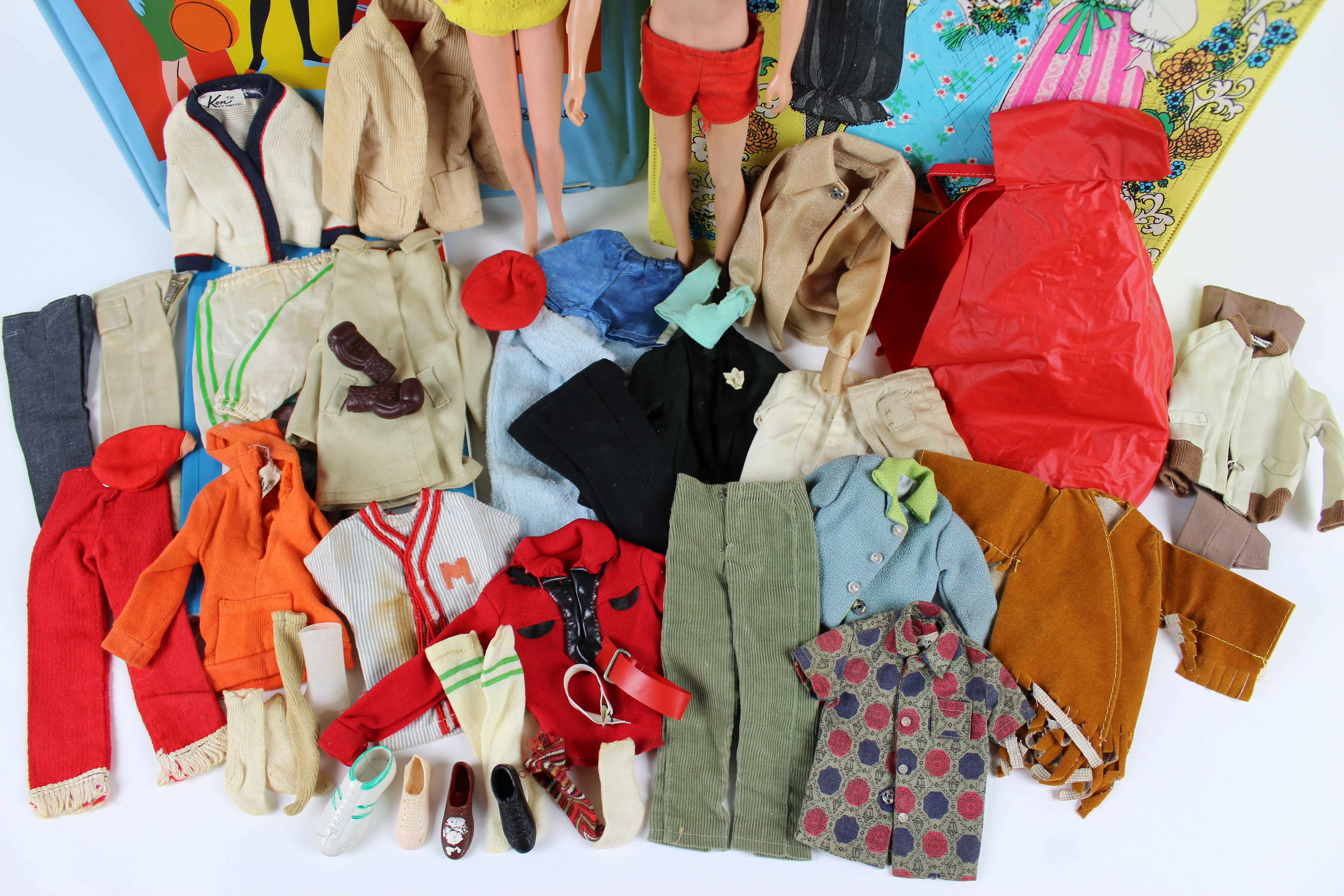 Original Mattel 1960 Ken Doll, Clothes, Doll Case and More