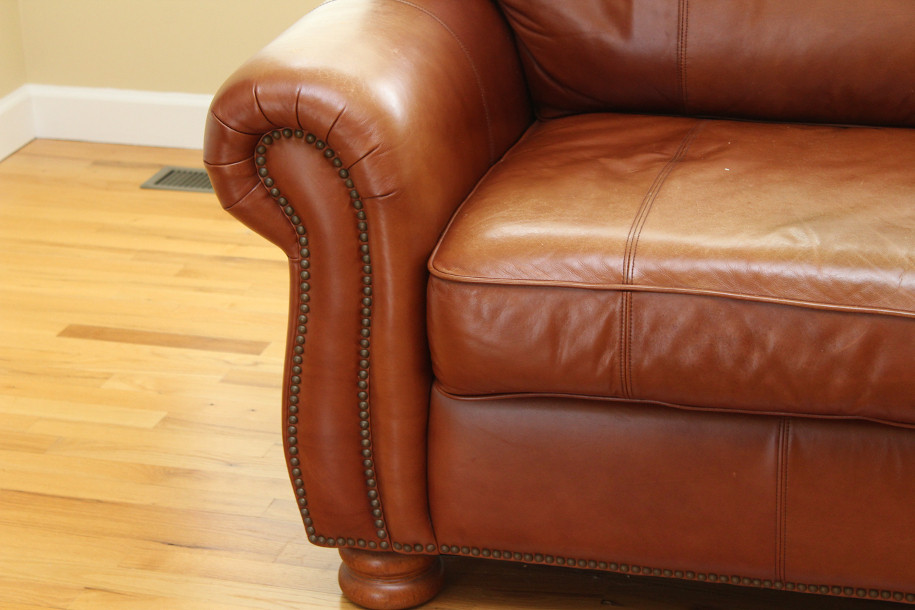 Thomasville Leather Sofa