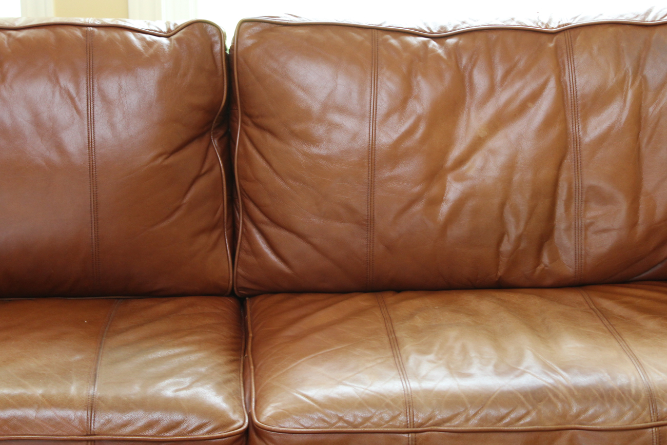 Thomasville Leather Sofa