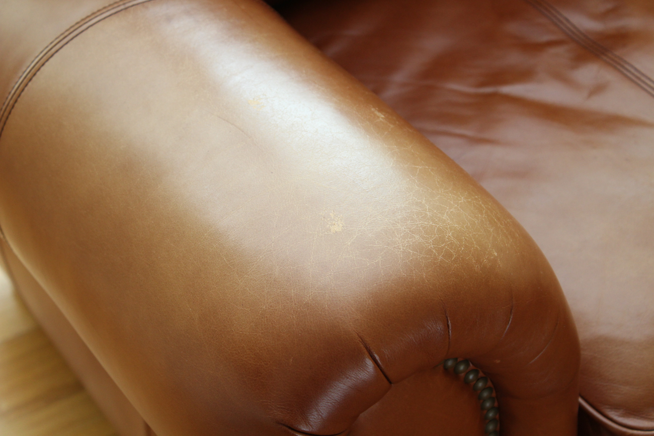 Thomasville Leather Sofa