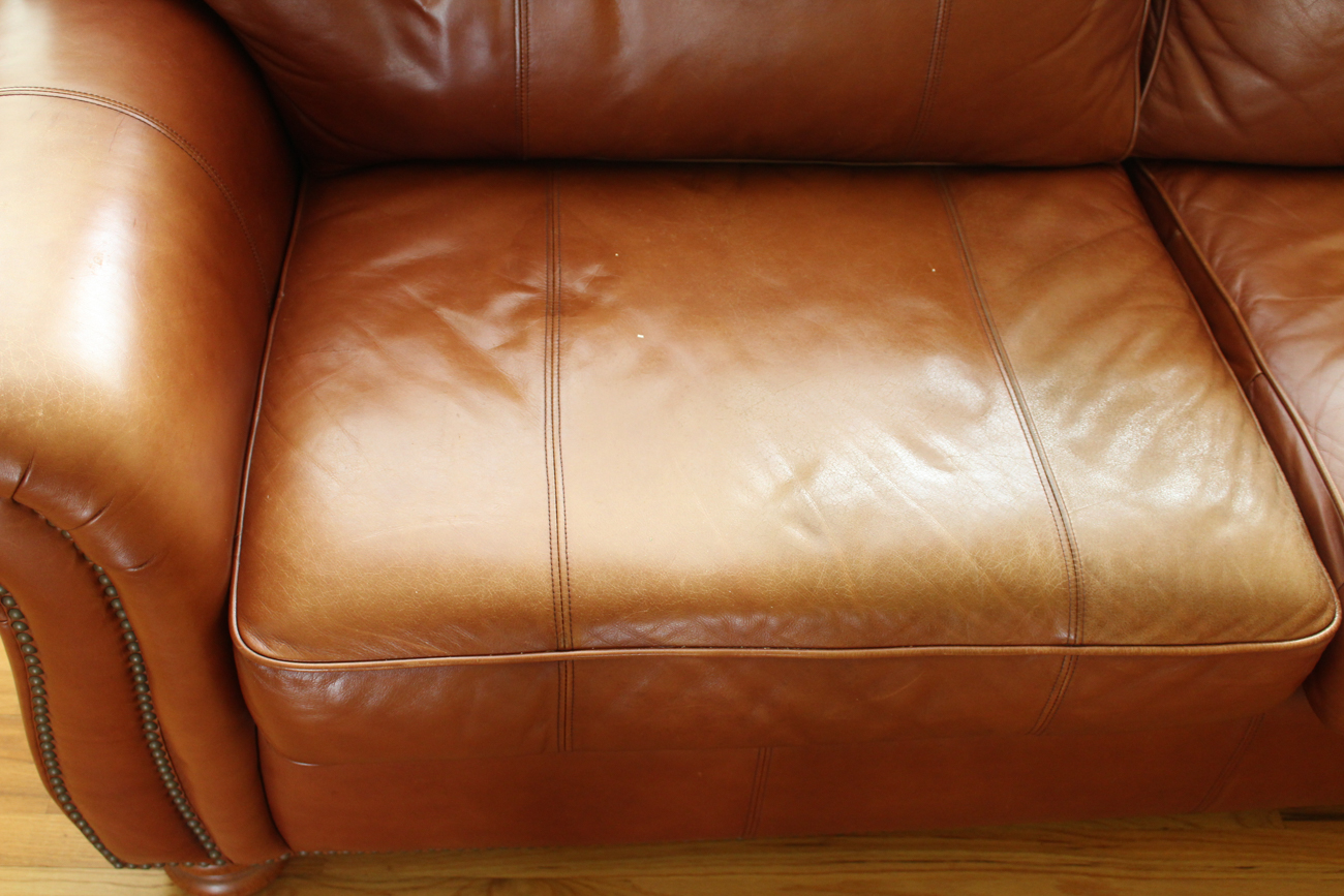 Thomasville Leather Sofa