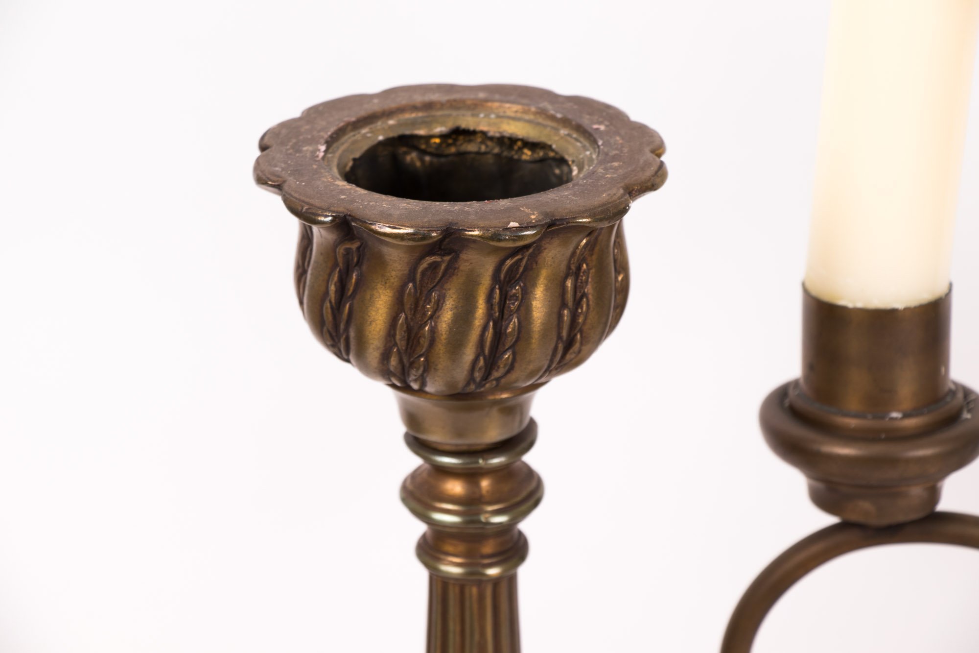 Vintage Gold Toned Home Decor including Waterford and Linden Desk Clocks