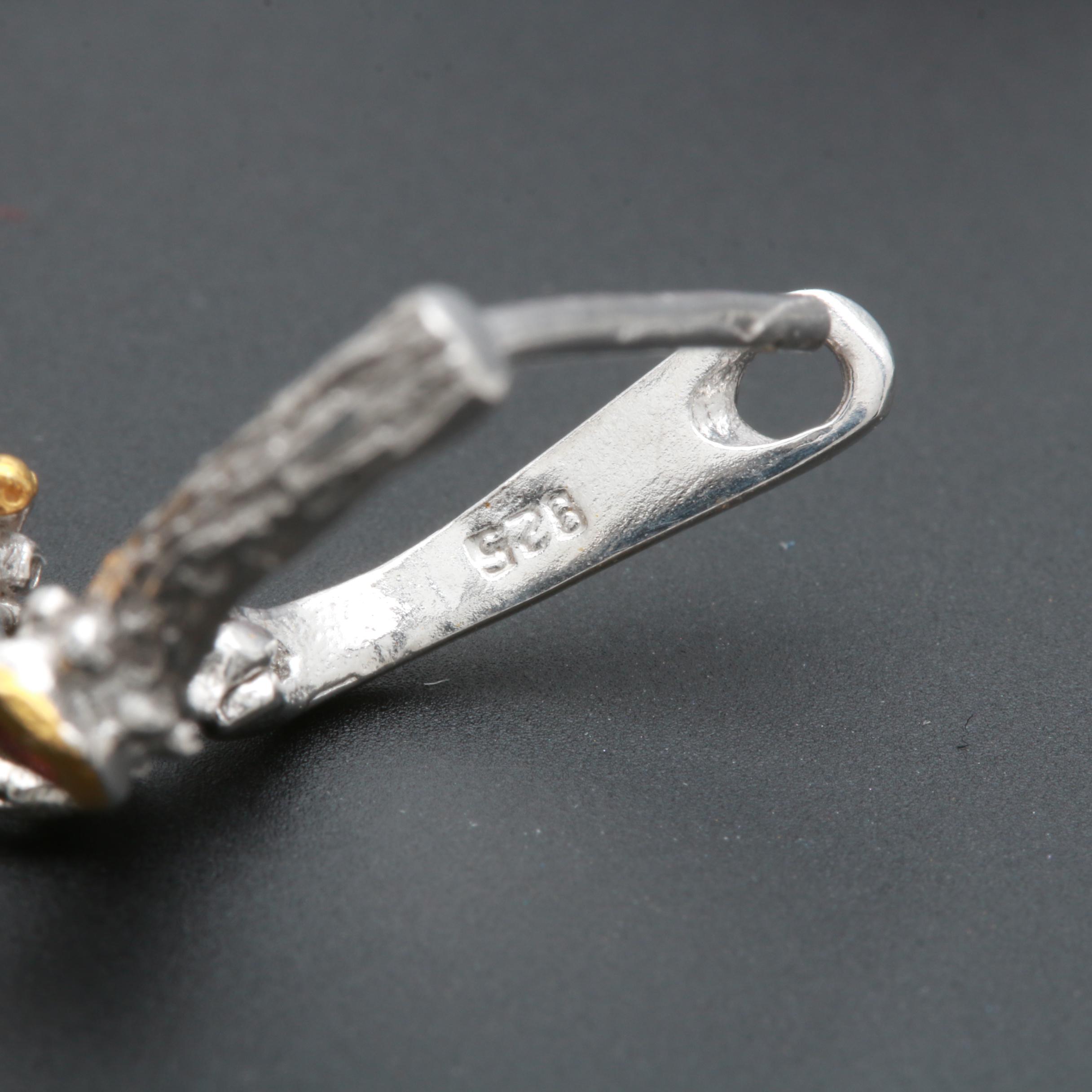 Sterling Silver Rose Quartz, Citrine and Rhodolite Garnet Jewelry