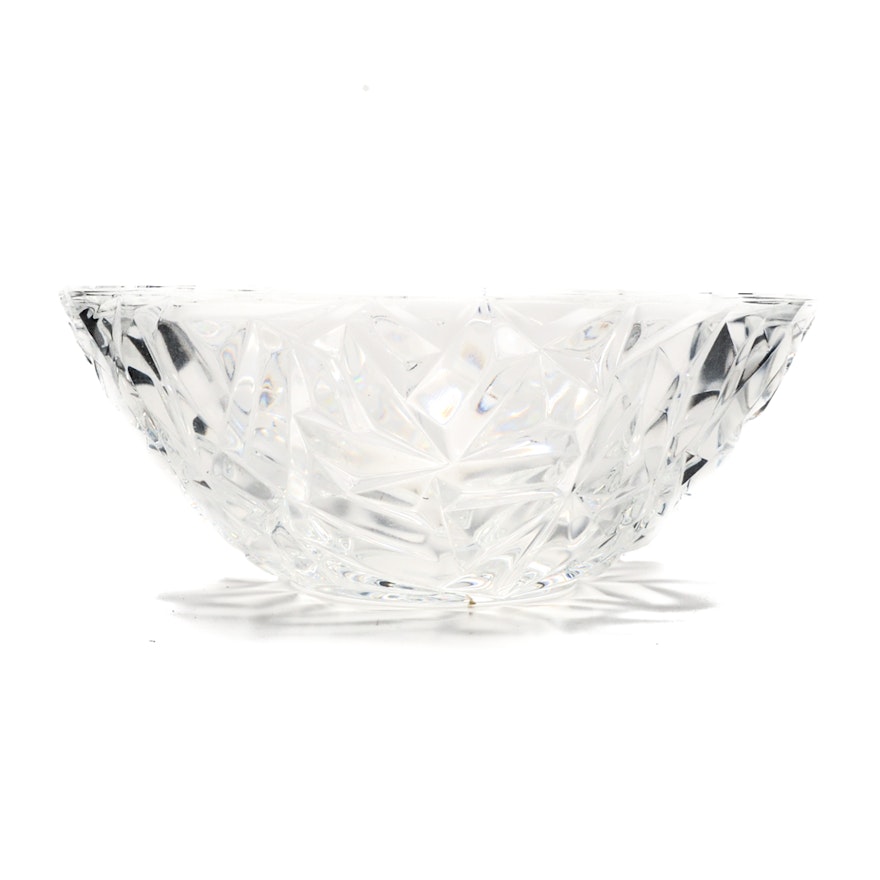 Tiffany & Co. "Rock Cut" Crystal Bowl