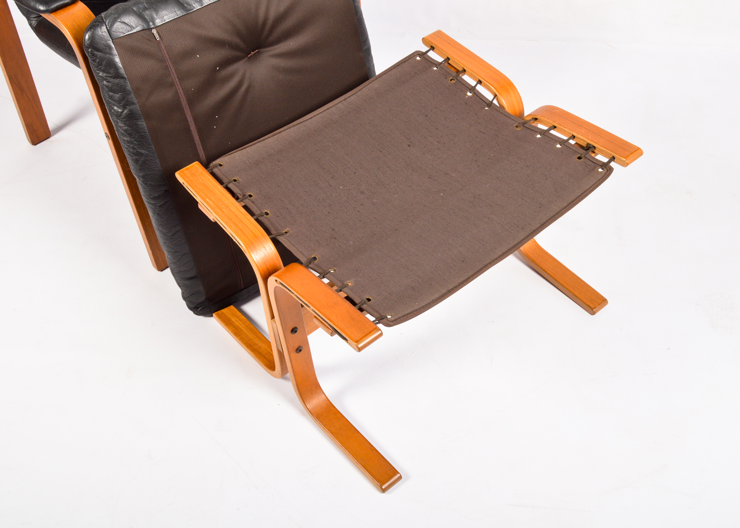 Ekornes Armchair with Westnofa Ottoman