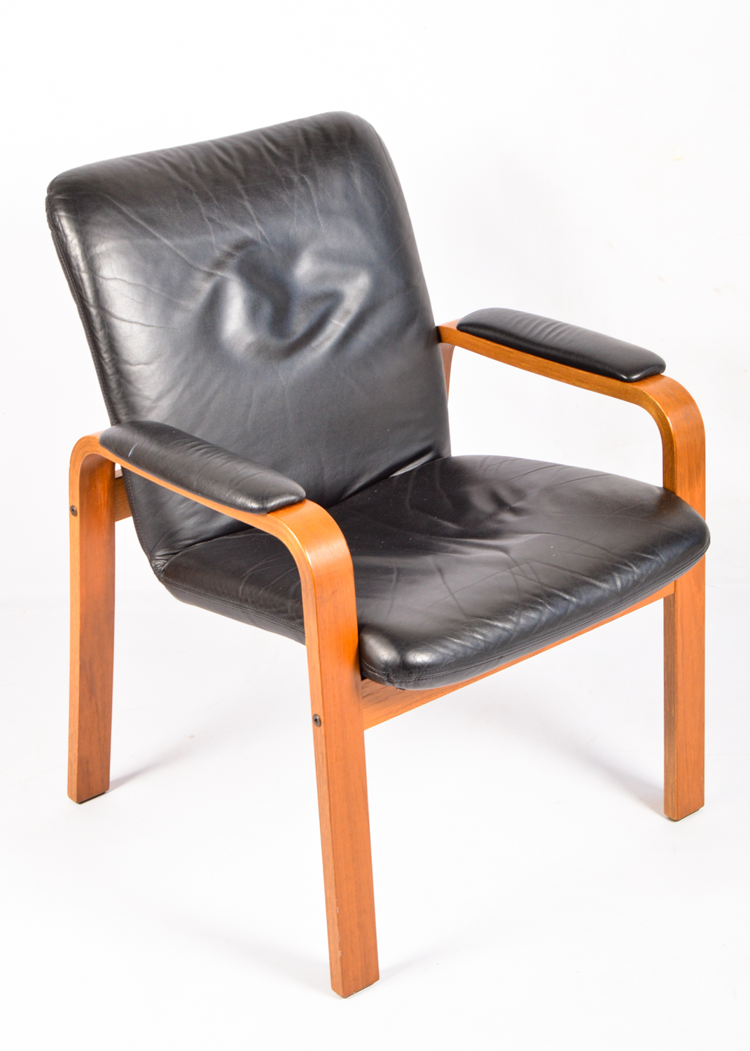 Ekornes Armchair with Westnofa Ottoman