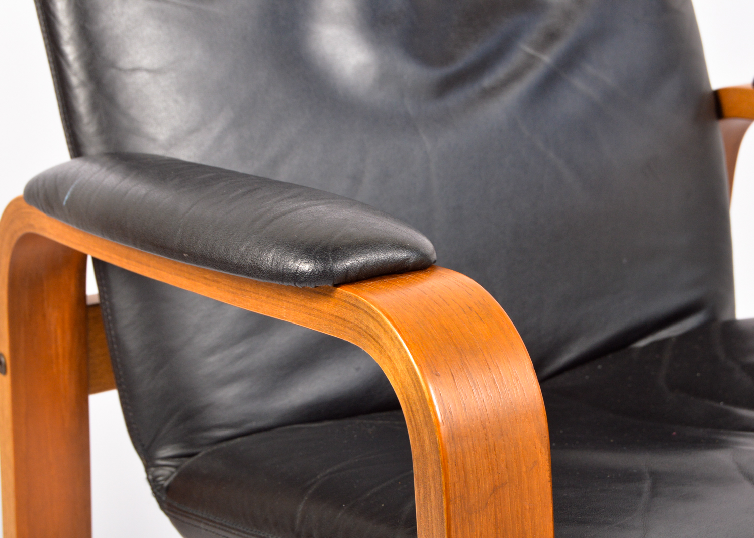 Ekornes Armchair with Westnofa Ottoman