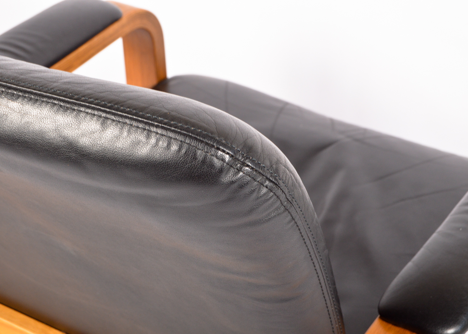 Ekornes Armchair with Westnofa Ottoman