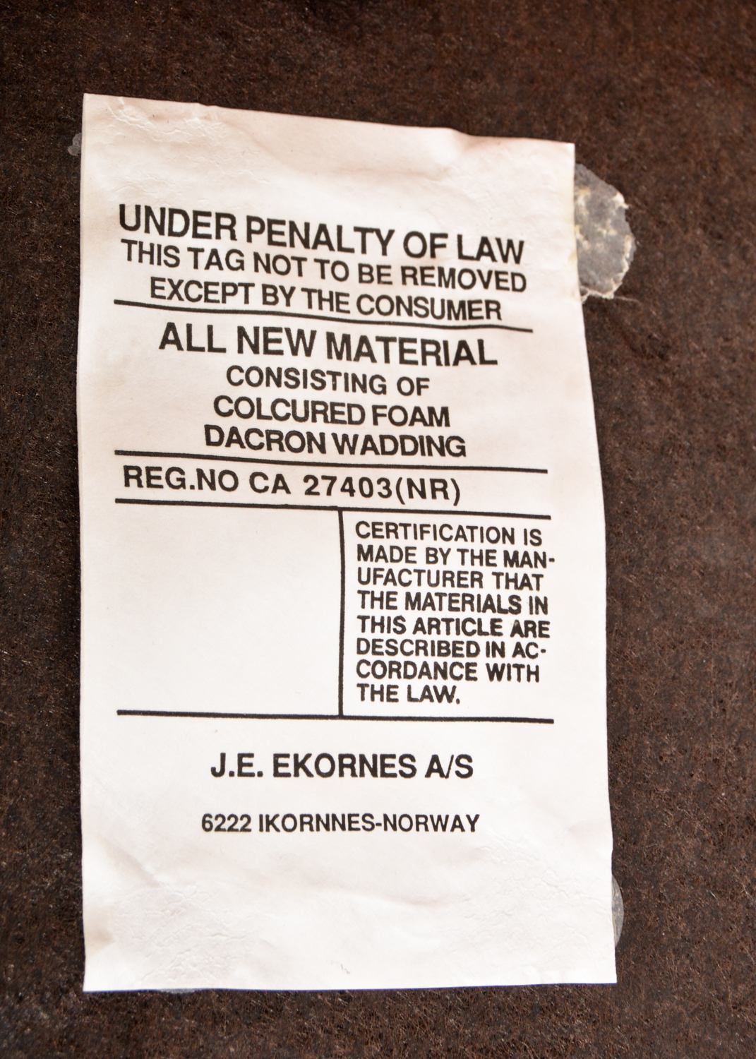 Ekornes Armchair with Westnofa Ottoman