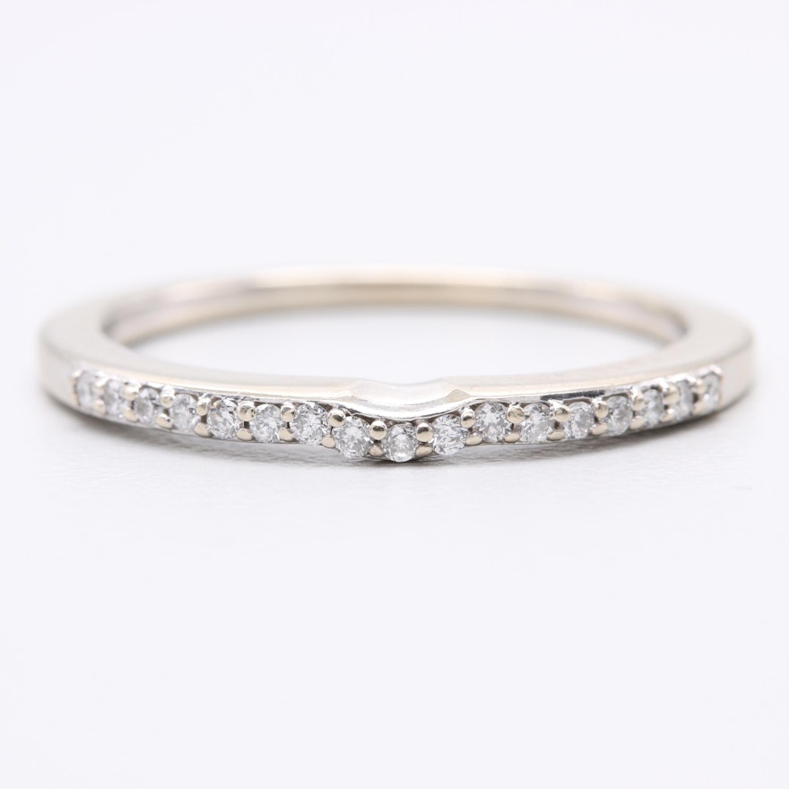 14K White Gold Diamond Ring