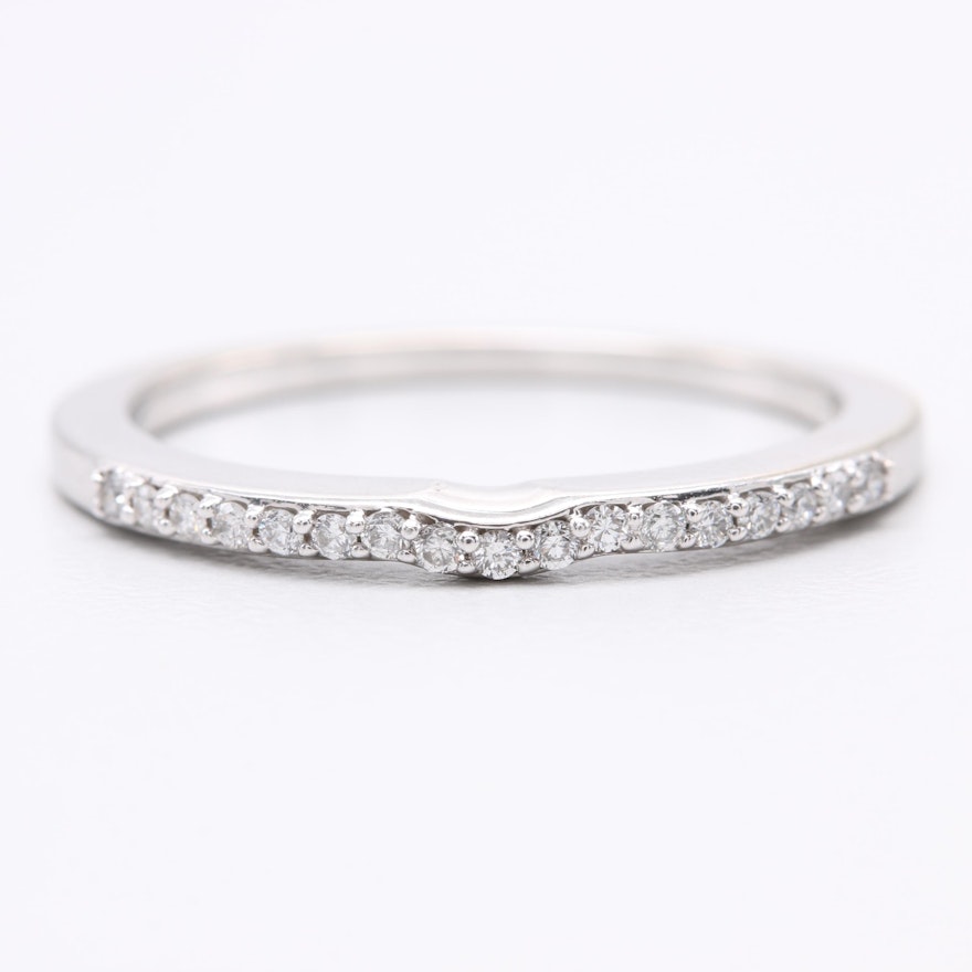 14K White Gold Diamond Ring