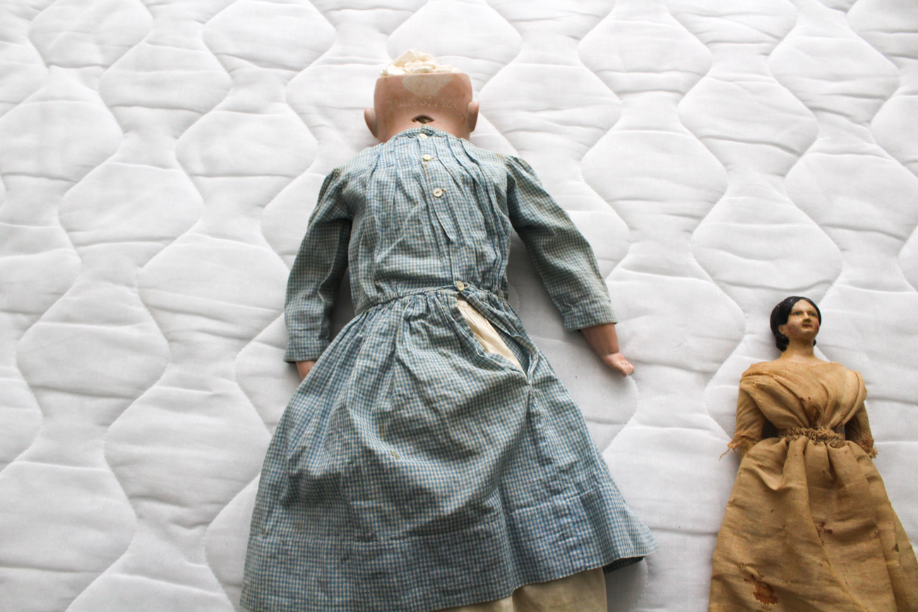 Antique Dolls Including Armand Marseille Bisque and Greiner Style Doll