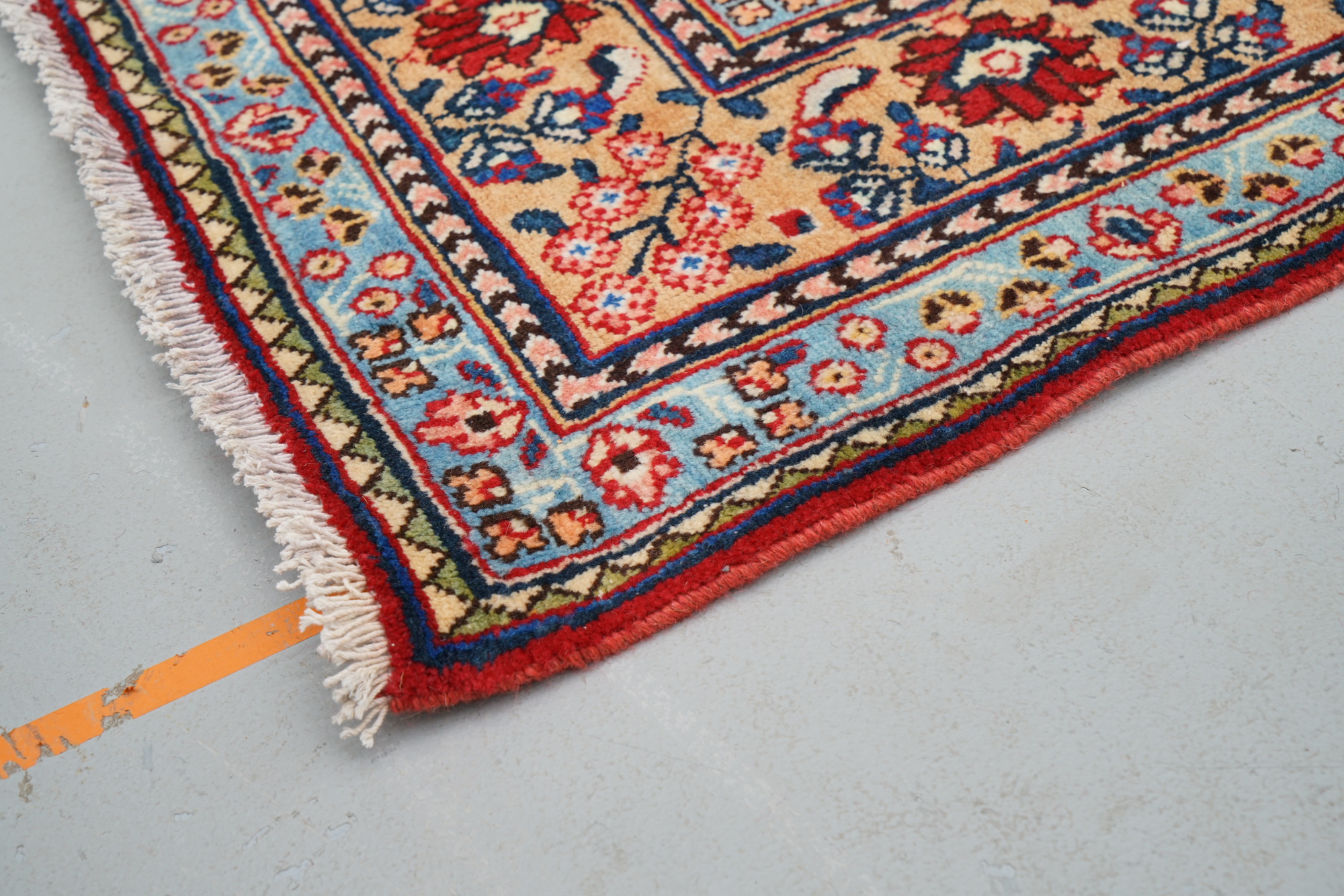 Hand-Knotted Persian Tabriz Wool Area Rug