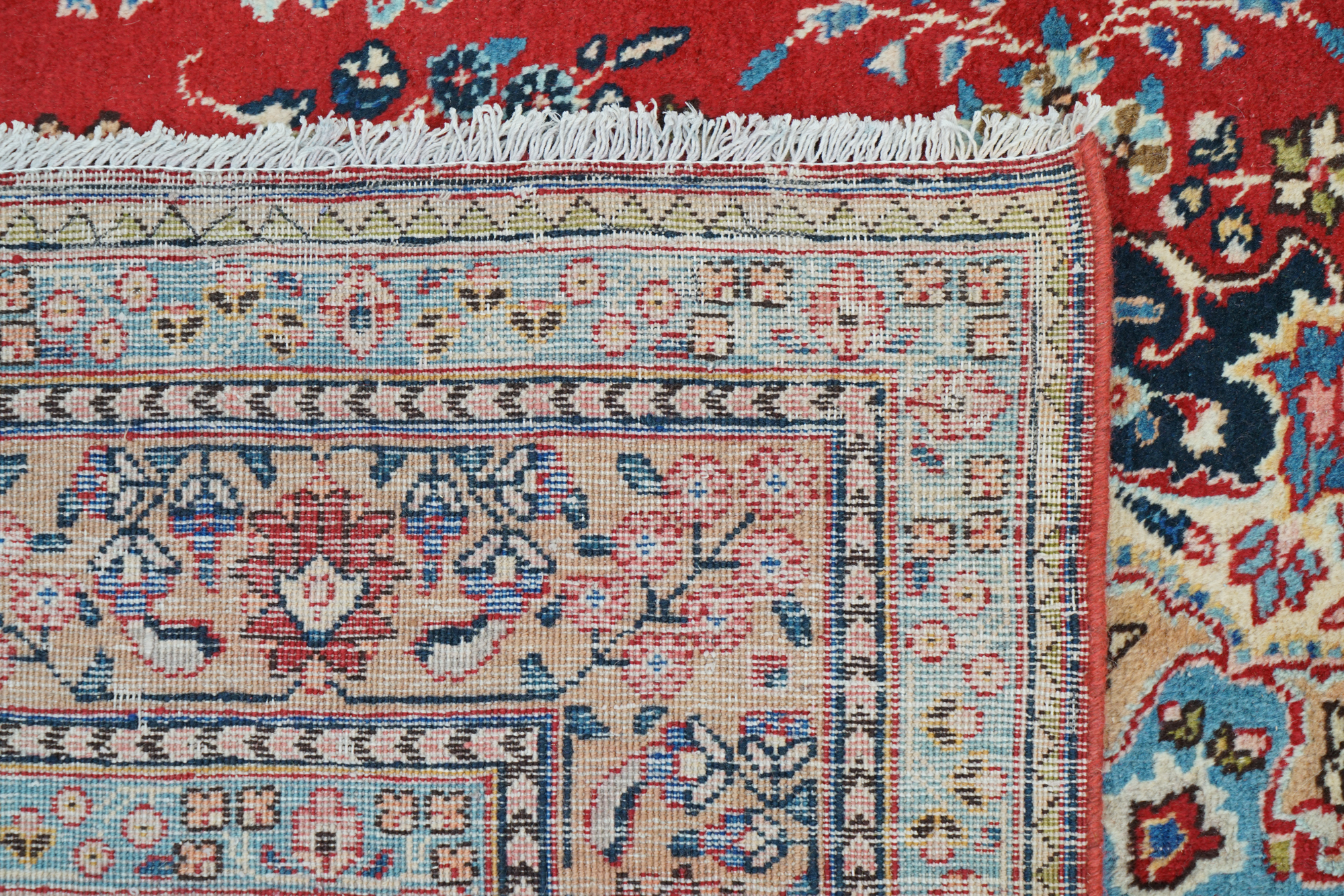 Hand-Knotted Persian Tabriz Wool Area Rug